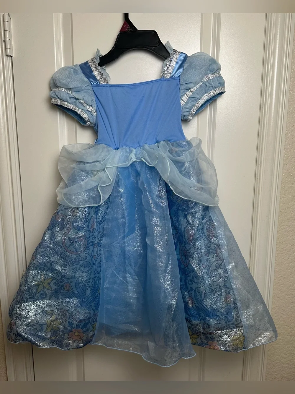 Disney Cinderella Princess Dress Size 4 Blue Sparkle Costume